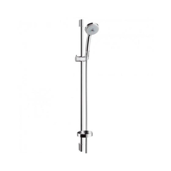Set de dus Croma100, bara de dus 90 cm cu suport de sapun, crom. 27774000 Hansgrohe