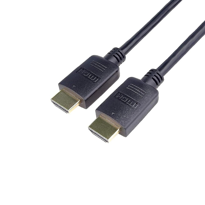 HDMI 2.0b kábel, Basekit, 4K @60Hz, 18 Gbps, 5m, Fekete