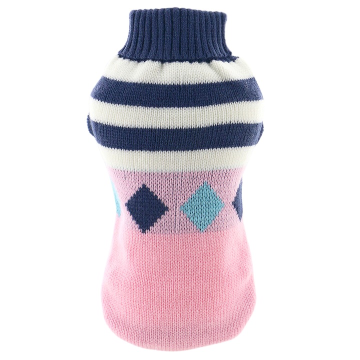 Pulover tricotat pentru caini, XINA2210, roz, S INTL