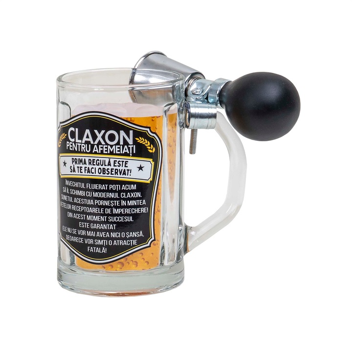 Halba cu claxon, capacitate 500ml, model - pentru afemeiati / EXT 10781