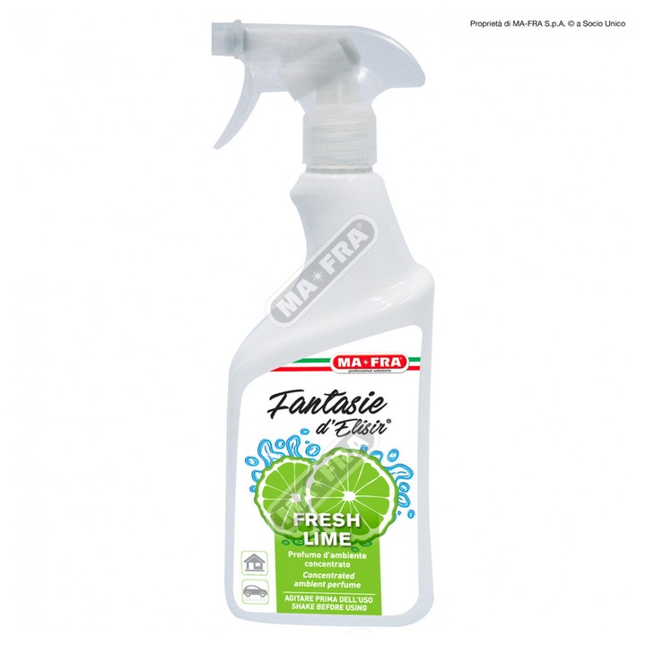 Odorizant, concentrat pentru masini si casa, MA-FRA Fantasie D'Elisir® Fresh Lime, 500 ml