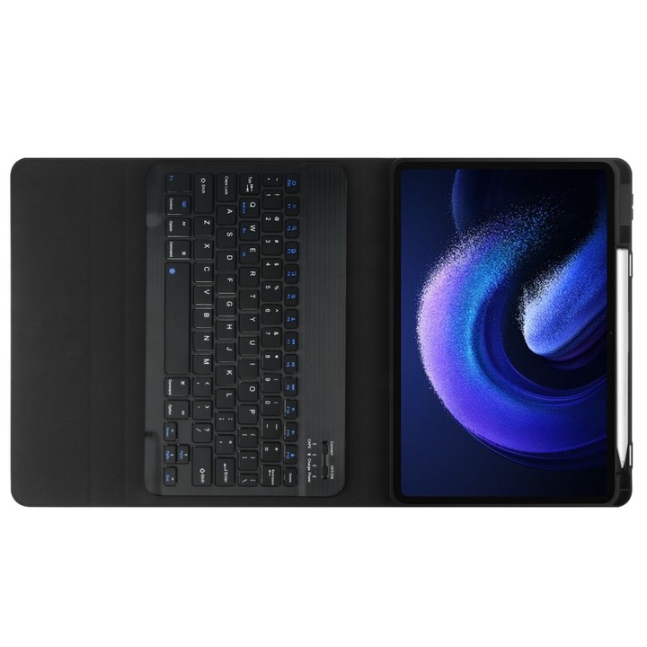 Калъф fixGuard SmartCase SC Pen Slot + Keyboard за Xiaomi Pad 6 / 6 Pro, Black