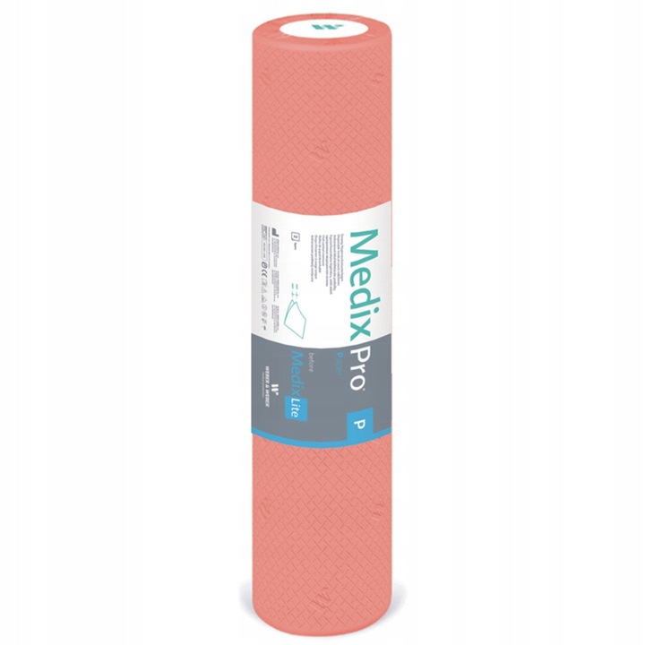 Cearceaf de hartie in rola MedixPro, Weber & Weber, 2 straturi absorbante, 100 bucati predecupate, solutia igienica pentru pat de masaj si consultatii, 60cmx50m, caisa