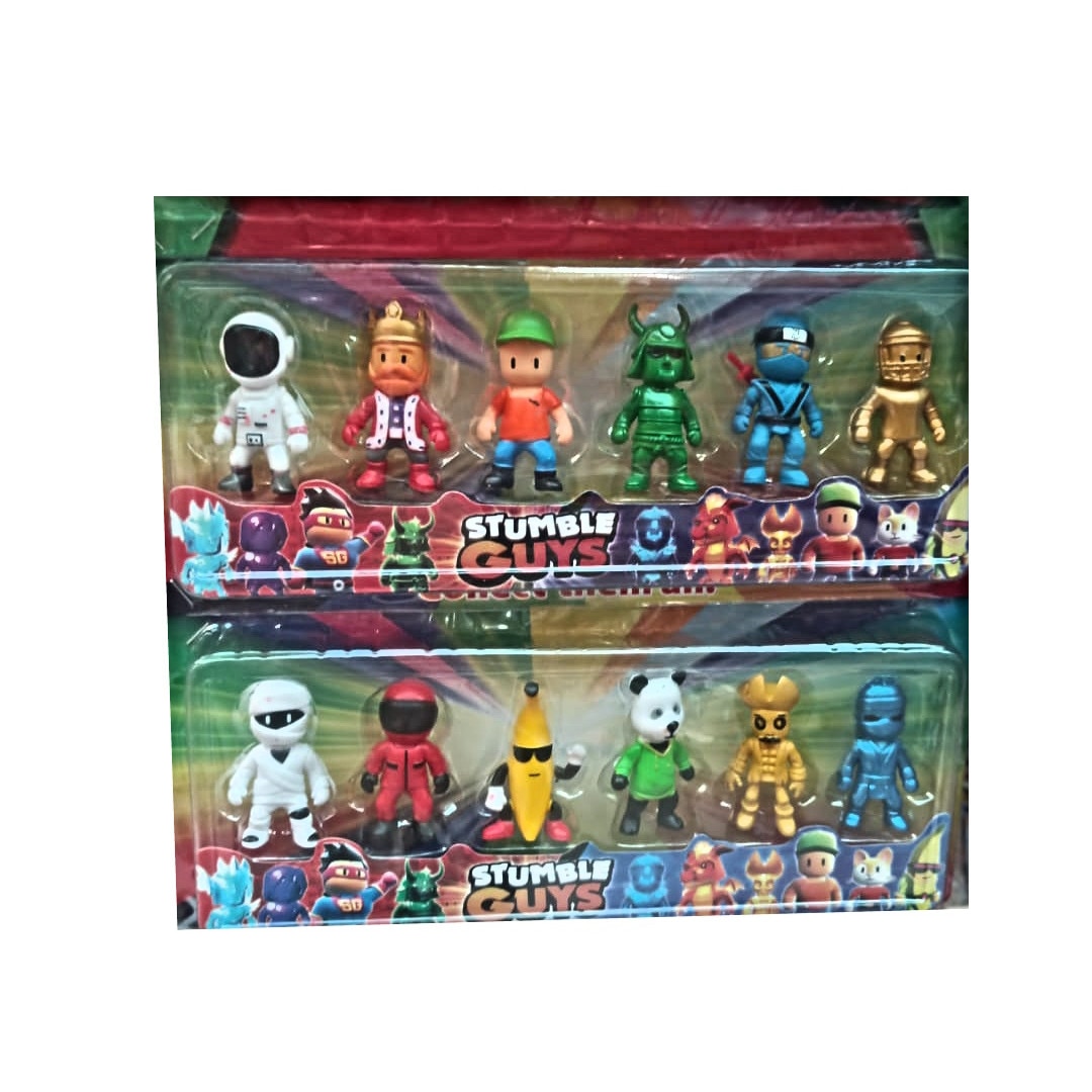 Set 8 figurine Stumble Guys, seria 2, multicolor, 3+ani, 9cm, Foto Film 