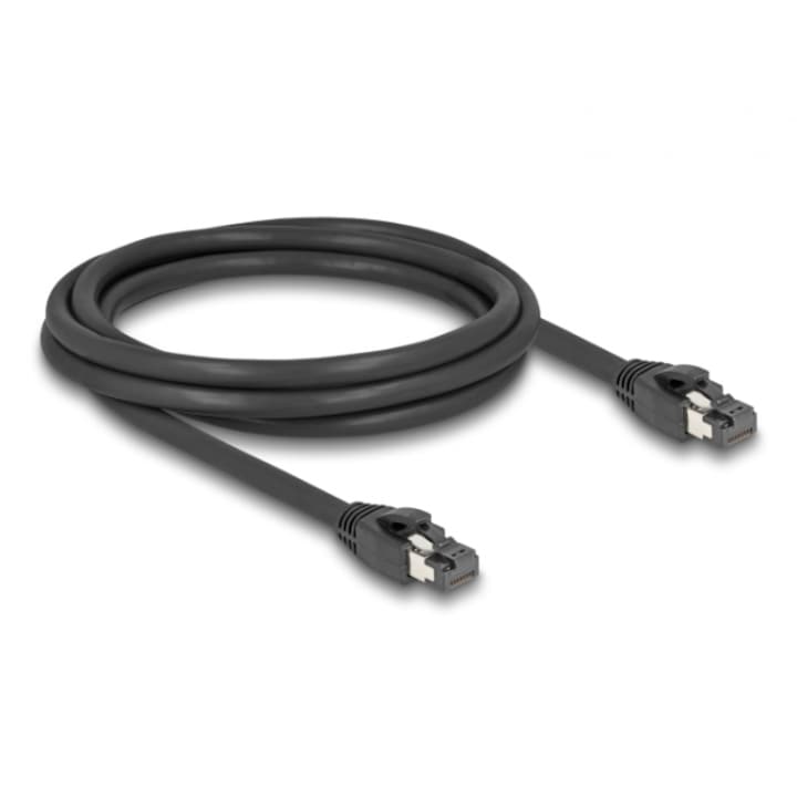 ΠΡΠ΅ΠΆΠΎΠ²ΠΈ ΠΊΠ°Π±Π΅Π» Delock, Cat.8.1 S/FTP, 2 m, ΠΠΎo 40 Gbps, Π§Π΅ΡΠ΅Π½