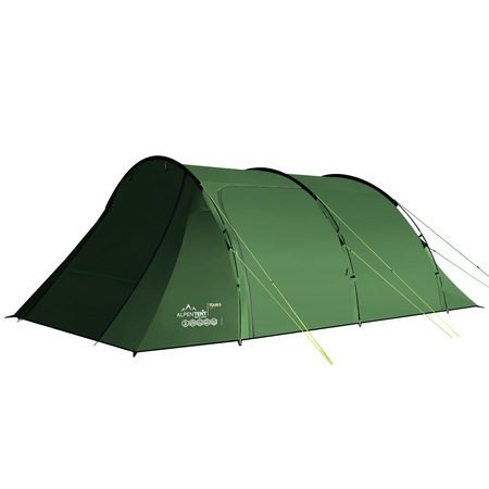 Cort 5 persoane, AlpenTent , XXL, 470 x L 335 x H 195 cm, Verde