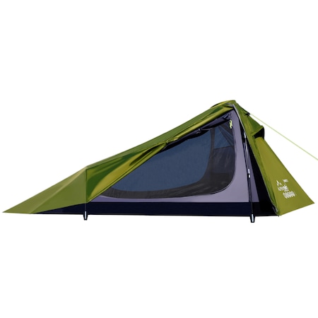 Cort dublu, AlpenTent, Poliester, 310 x l 240 x H 95 cm, Verde inchis