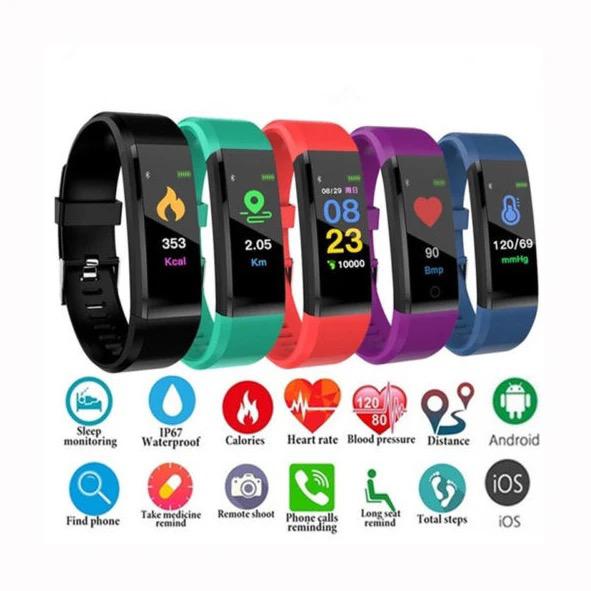 Bratara fitness inteligenta cu functie Selfie control, ecran color ...