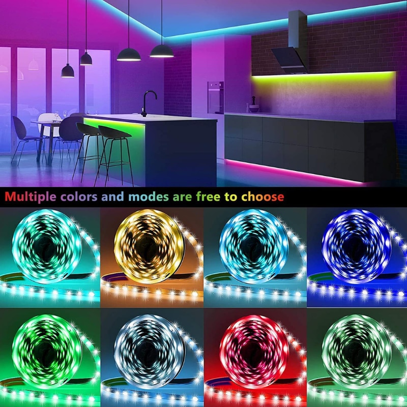 Rgb Led Szalag K Szlet M Ter X M Ter App Bluetooth T Vir Ny T Vez Rl Ssel Zene