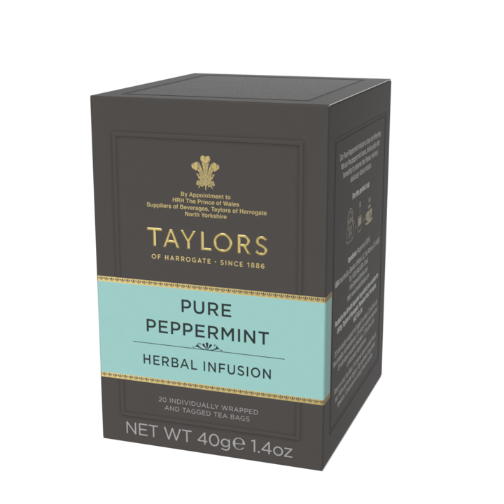 Чай Taylors of Harrogate, Мента, 20 индивидуално опаковани пакетчета, 40 гр.