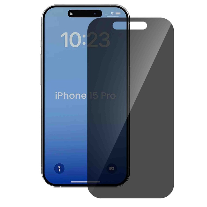 SILKASE adatvédelmi fólia, Apple iPhone 15 Pro-hoz, képernyővédő, szilikon