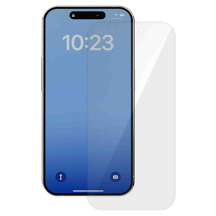 SILKASE fólia Apple iPhone 15 Plus-hoz, képernyővédő, megújuló szilikon