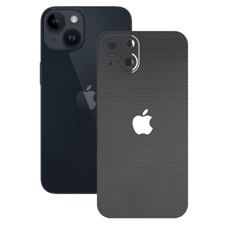 SILKASE bőrfólia Apple iPhone 15 Plus-hoz, mátrix, telefon hátvédő