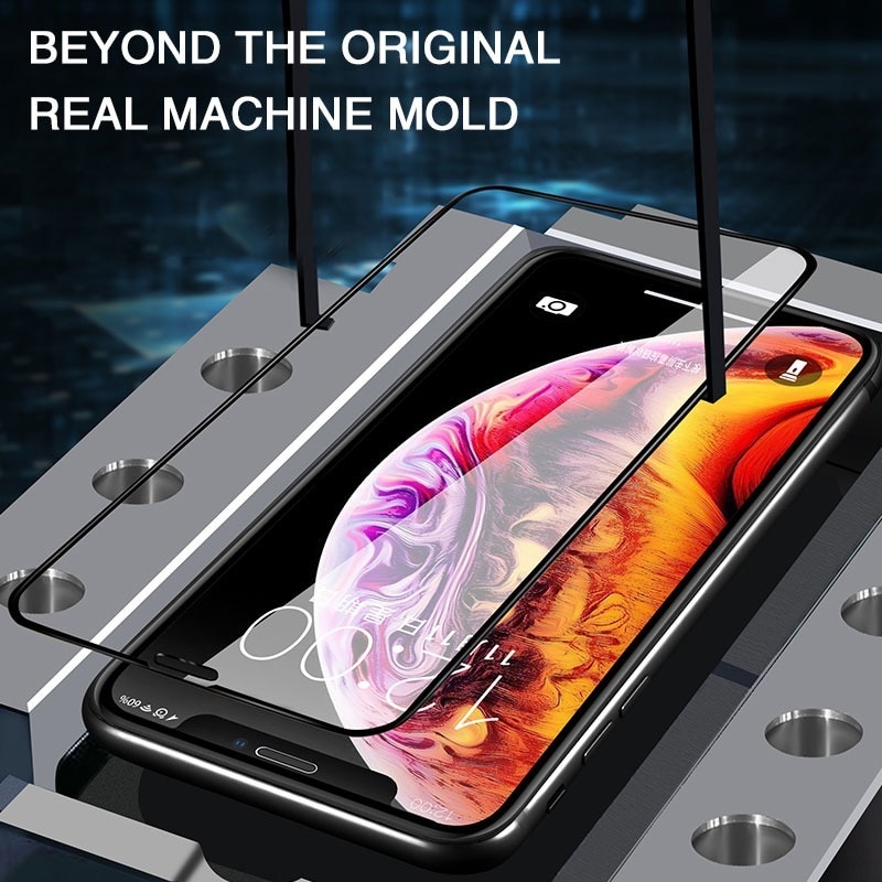 Folie Sticla Cristala 9D, Premium compatibila cu Iphone 14, Full Cover, Full Glue, Margini Negre