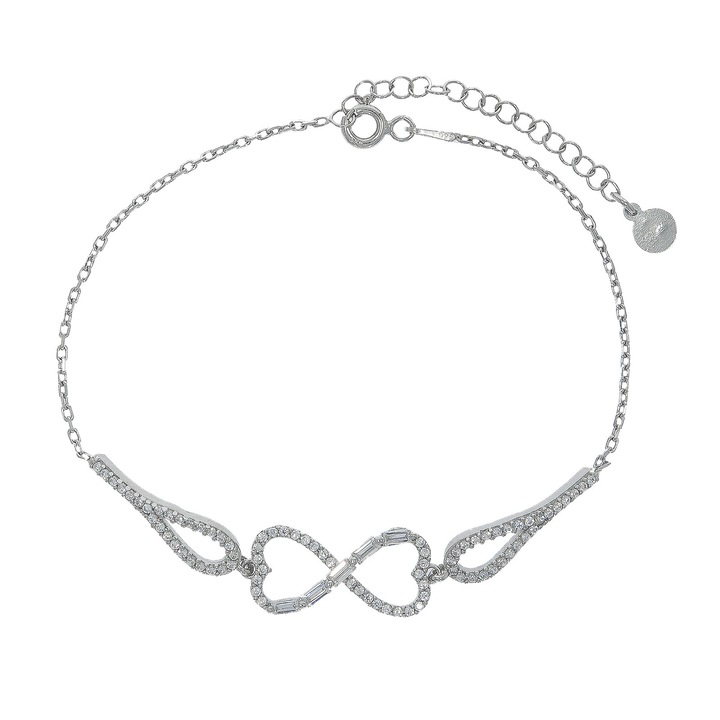 Bratara Argint Infinit cu Zirconii