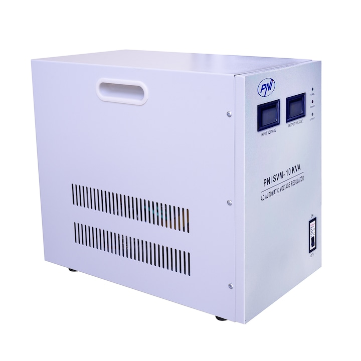 PNI SVM-10K feszültség stabilizátor, szervomotorral, 10000VA, 8000W, 230V kimenet