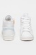 Nike, Pantofi sport mid-high din piele Court Royale 2, Alb, Albastru pastel, 6.5