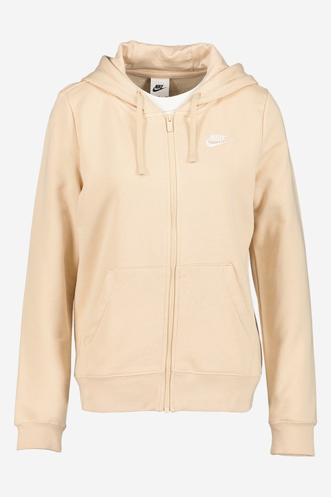 Nike, Hanorac cu fermoar si buzunare oblice Sportwear Club, Piersica