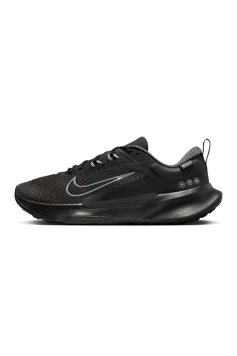 Nike, Pantofi impermeabili cu tehnologie GORE-TEX pentru alergare pe teren accidentat Juniper Trail 2, Gri cenusiu/Negru