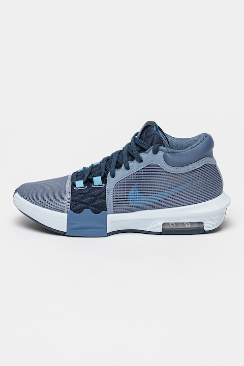 Nike, Pantofi cu amortizare pentru baschet LeBron Witness 8, Albastru prafuit