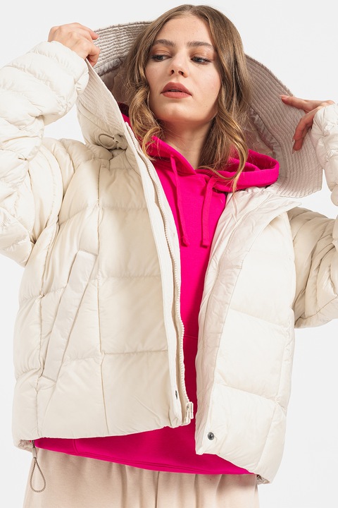 Nike, Prima bő fazonú kapucnis télikabát, Csontszín