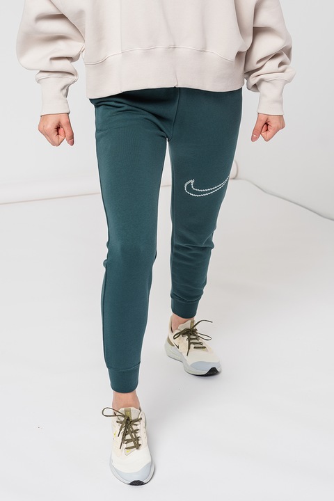Nike, Спортен панталон Club с връзка, Тъмнозелен