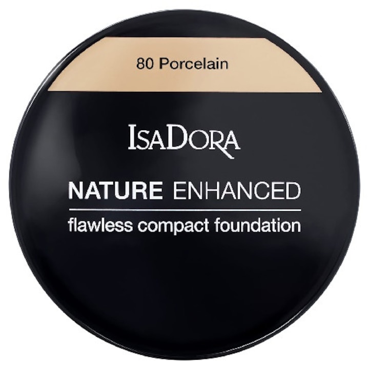 Alapozó, IsaDora, Nature Enhanced Compact, 80 Porcelán, 10 g