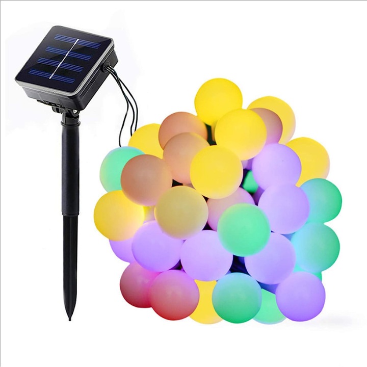 Set ampa solara si nstalatie, Logit, LED, Multicolor