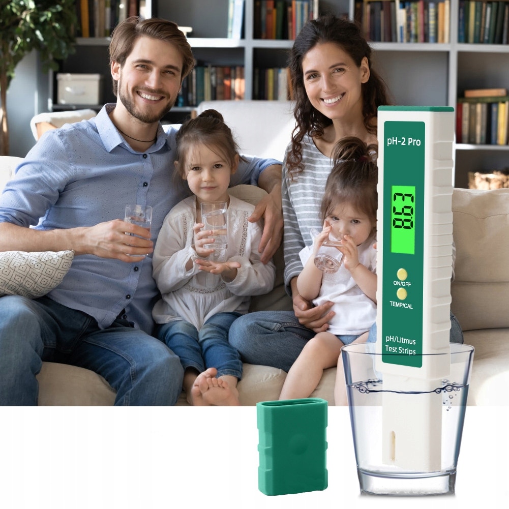 Комплект тестери за качество на водата, Logit, зелен/бял PH+TDS, висока ...