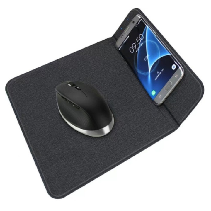 MousePad Gaming Cu Incarcare Wireless 10W si Stand Reglabil Telefon