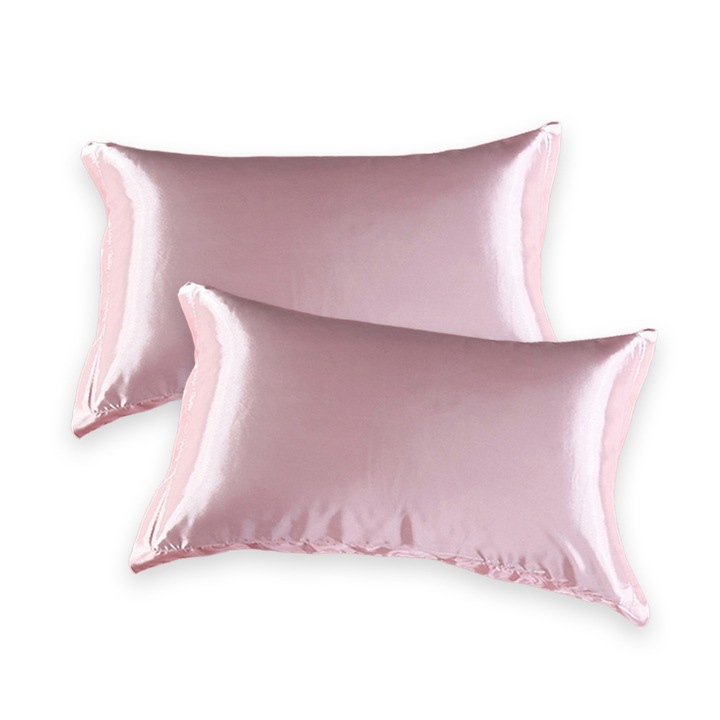 Set 2 Fete de perna, Satin, 48 x 74 cm, Roz