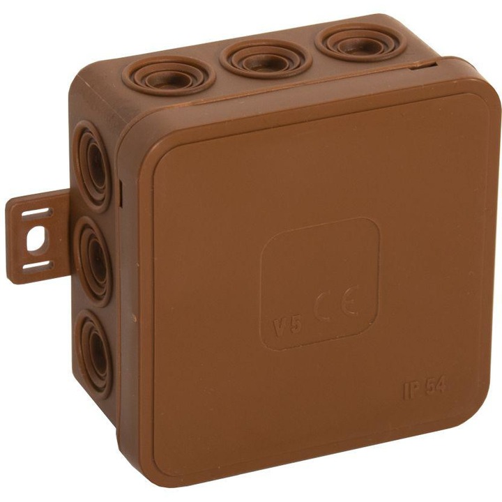 Doboz, VIPLAST, PVC, barna