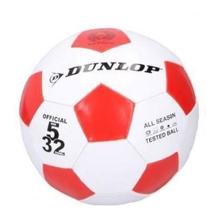 Futballlabda, Dunlop, 5-ös méret, piros