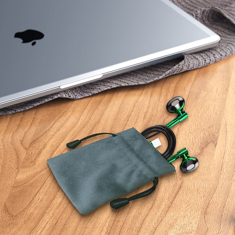 Casti cu fir, Wekome, Polimer, Compatibilitate dispozitive cu port USB-C, Negru