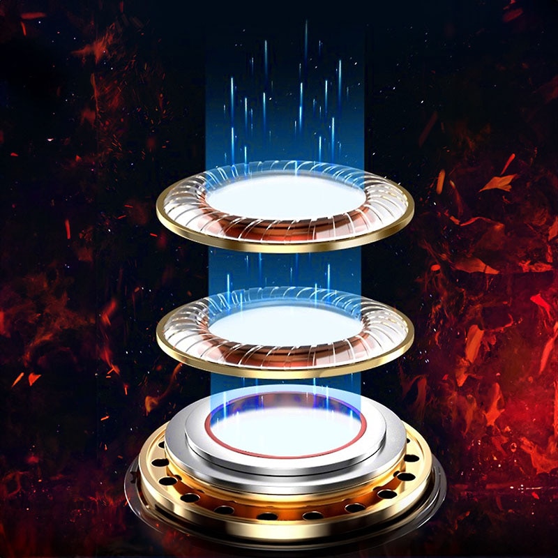Casti cu fir gaming, Wekome, Polimer, Compatibilitate: dispozitive cu intrare jack de 3,5 mm, ET-Y30, Negru/Rosu