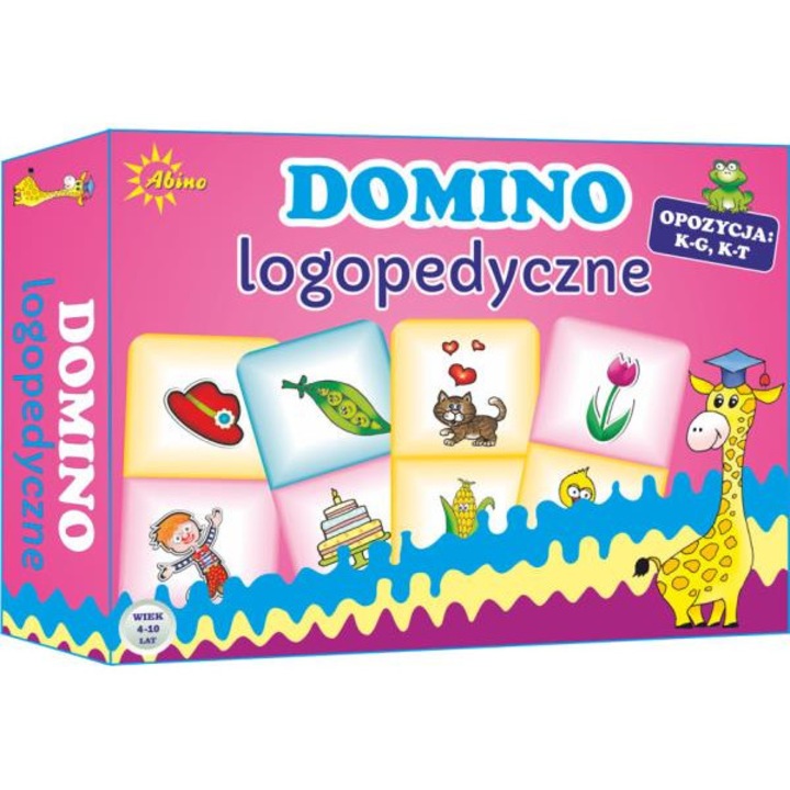 Домино логопед, ABINO, Картон, 4-10 години, Многоцветно