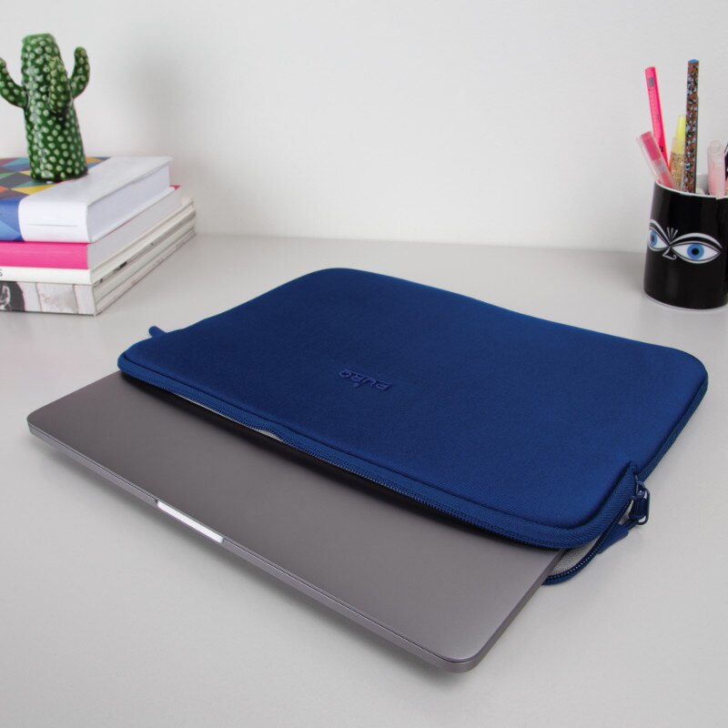 Husa compatibila cu MacBook Pro, PURO, Neopren, 14", Albastru