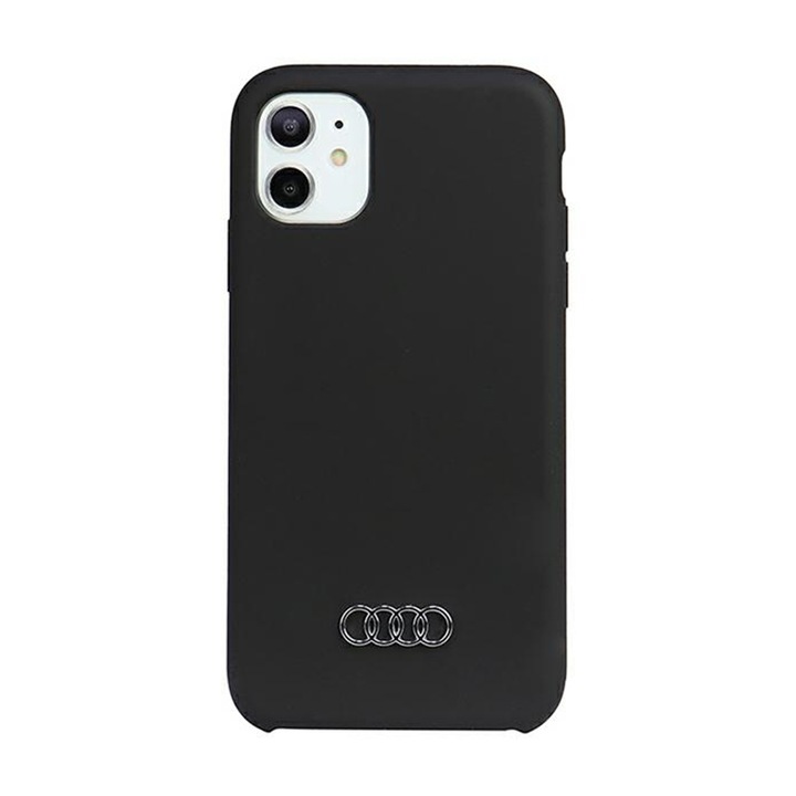 iPhone 12 / iPhone 12 Pro tok, Audi, Szilikon, Fekete