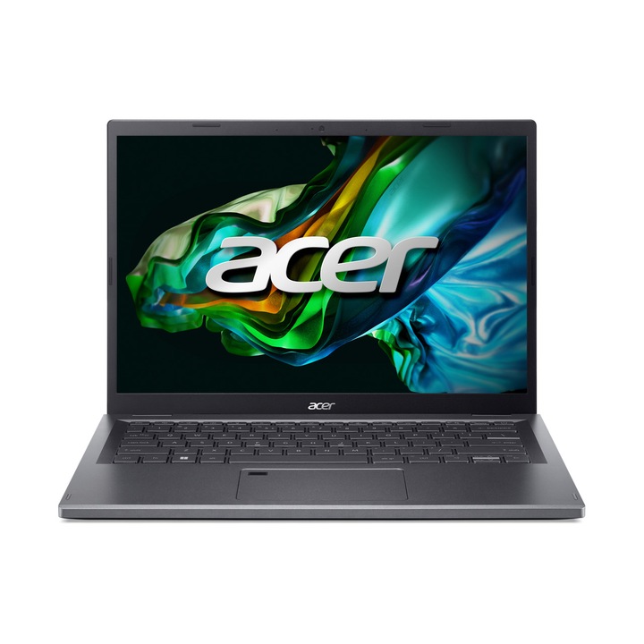 Лаптоп Acer Aspire 5 A514-56M-37LP, NX.KH6EX.007, 14", Intel Core i3-1315U (6-ядрен), Intel UHD Graphics, 16GB LPDDR5, Сив