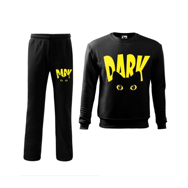 Gyermek treningruha, fekete szinu, szemelyre szabott Dark Cat