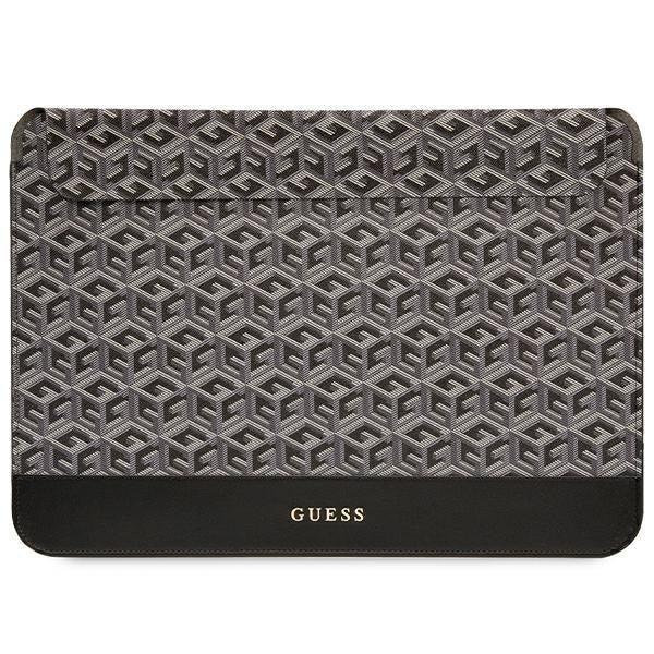 Husa laptop, Guess, Piele ecologica,16inch, Negru
