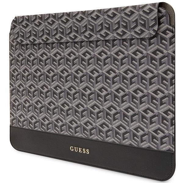 Husa laptop, Guess, Piele ecologica,16inch, Negru
