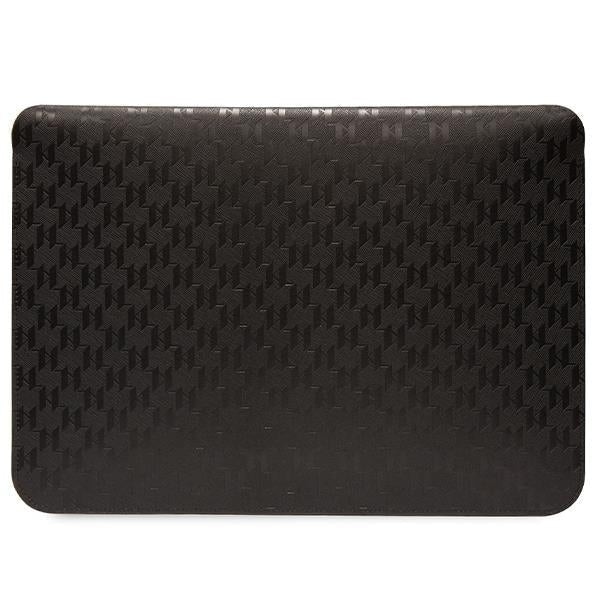Husa Karl Lagerfeld Saffiano Monogram Ikonik compatibila cu laptop 14 inch Black
