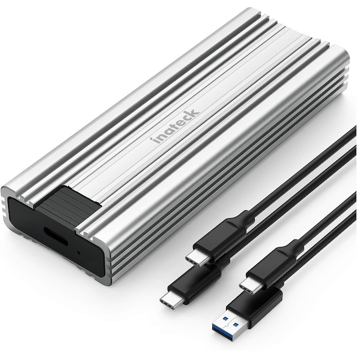 Külső rack M.2 NVMe USB 3.2 Gen 2, SSD M.2 SATA/NVMe (2242,2260,2280), USB AC/USB CC kábel
