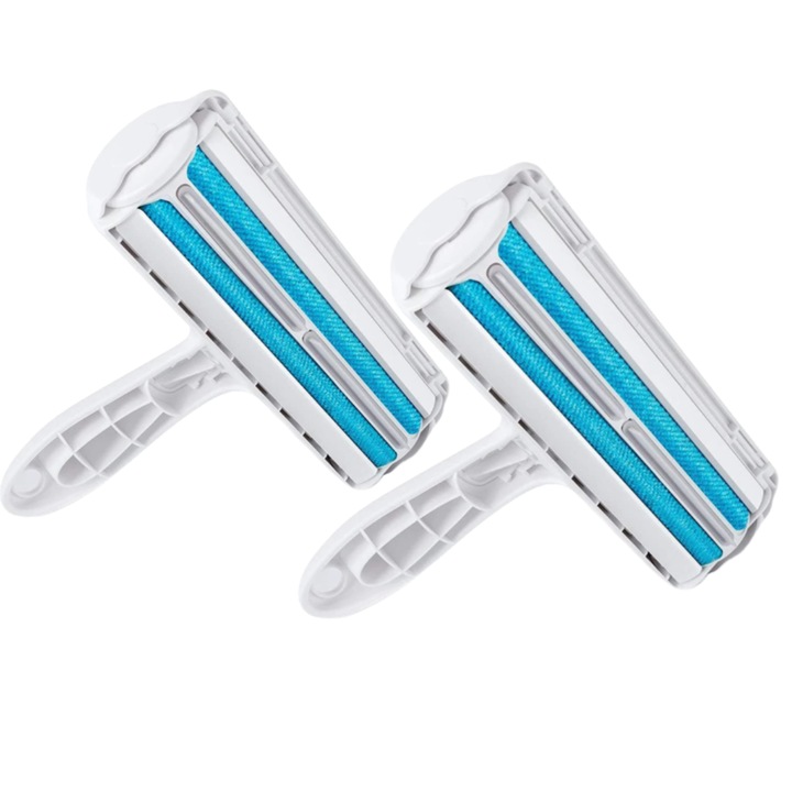 Set 2 Perii Reutilizabile pentru Indepartarea Parului de Pisica sau Caine, Curatare Automata a Blanii Animalelor, Maner Ergonomic, SUPER TRENDS®