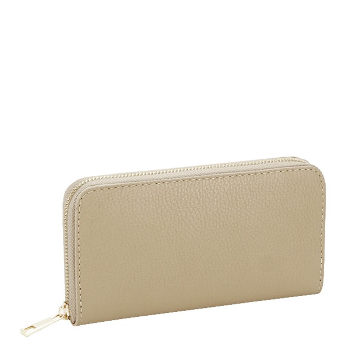 Portofel din piele naturala 8954 07 Bej Bej