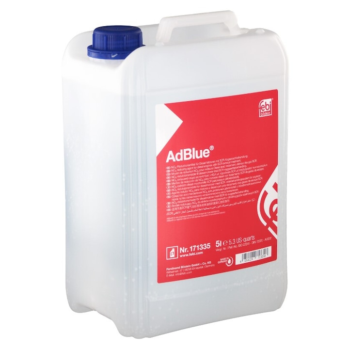 Solutie AdBlue FEBI 5L cu palnie pentru motoare Diesel Euro 4,5 si 6 5 l