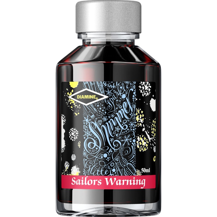 Calimara cerneala Diamine Shimmering 50 ml Sailors Warning