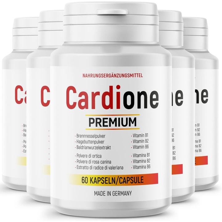 MayProducts Витамини и минерали Cardione Premium - капсули за мъже и жени - 60 (5х)