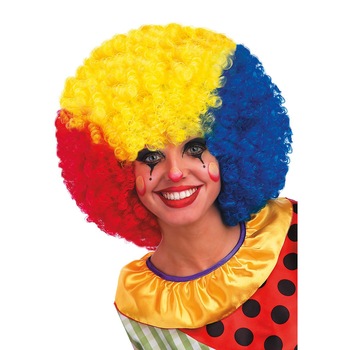 Peruca afro tricolora Peruca afro tricolora